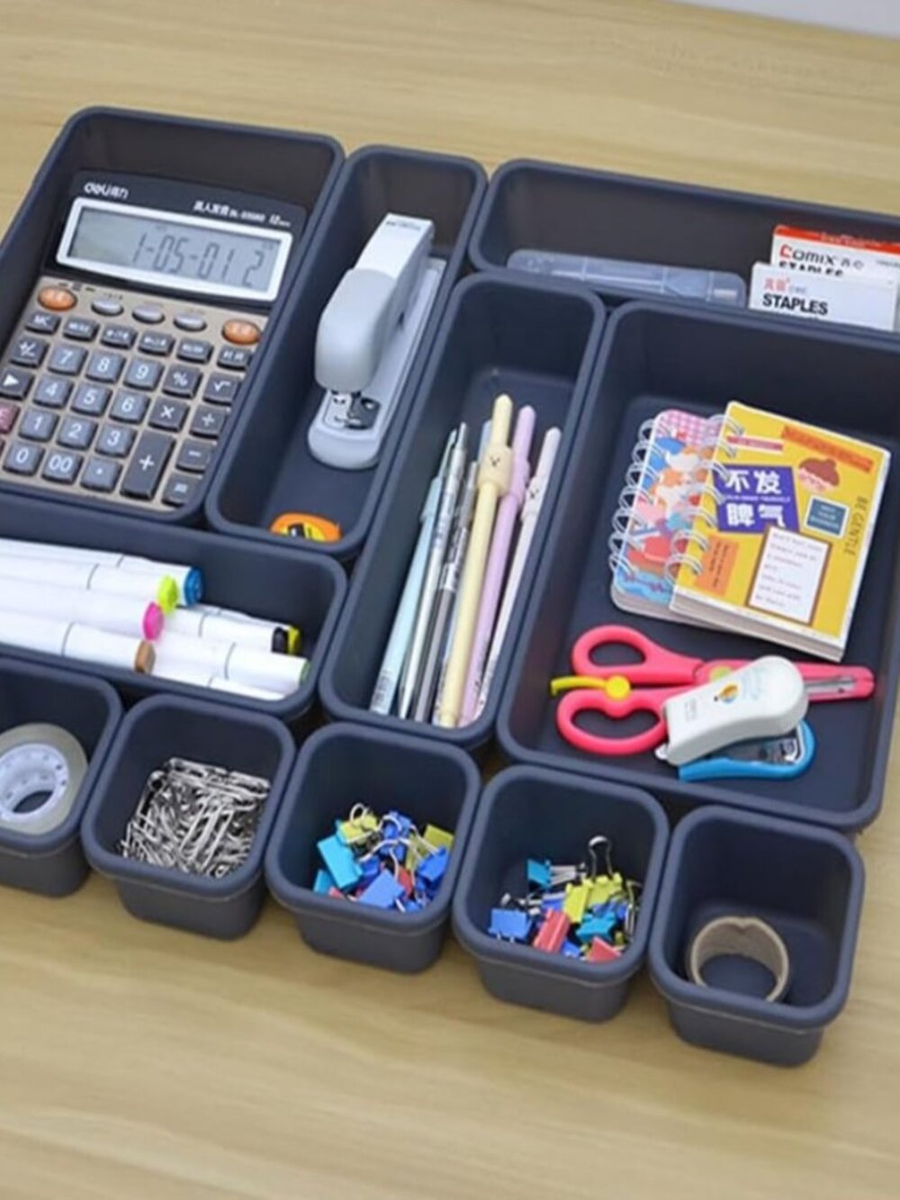 Interlocking Desk Drawer Organizer Trays 30pcs